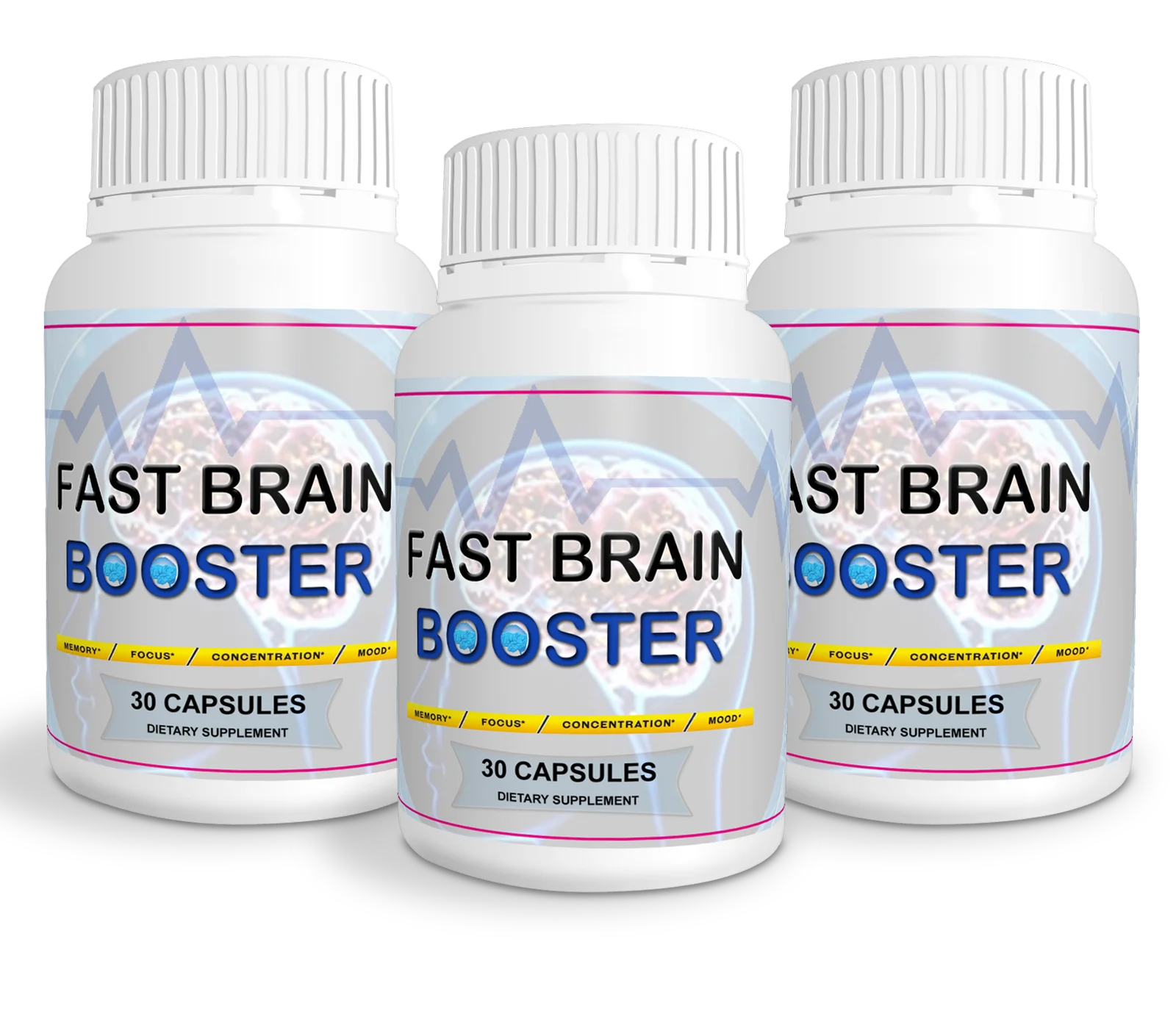 fast brain booster 3 bottles